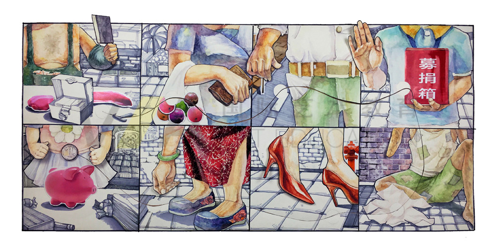 插画留学辅导作品