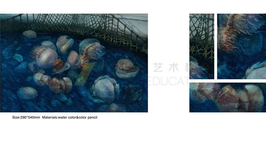 插画留学辅导作品