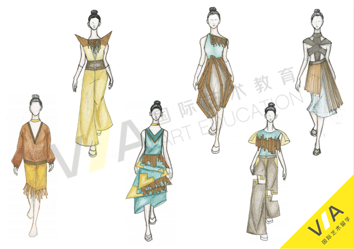 服装设计留学辅导作品