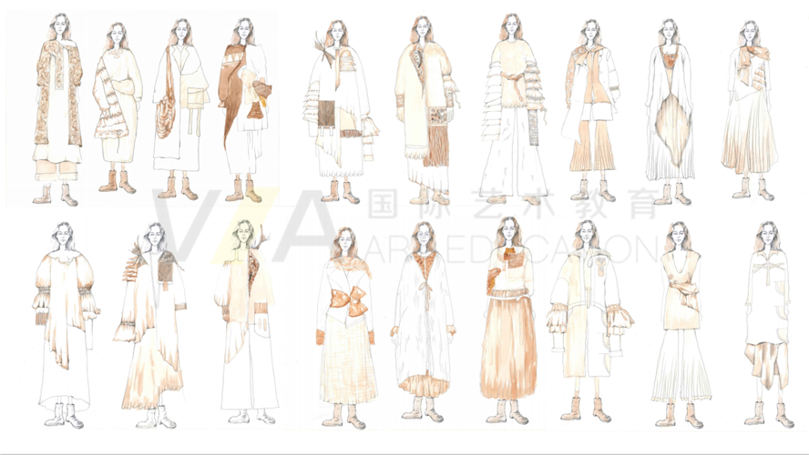 服装设计留学辅导作品