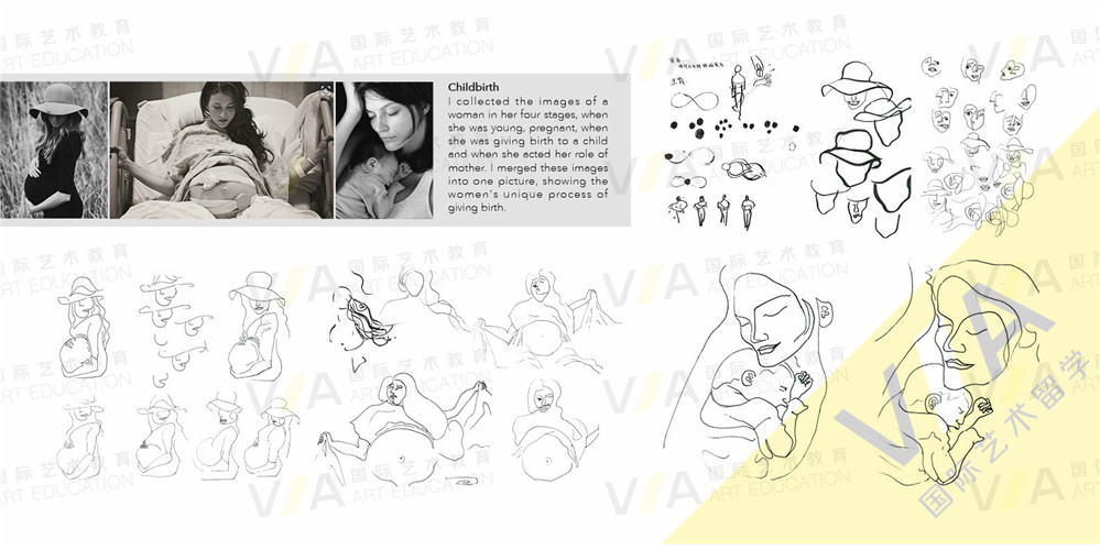 插画留学辅导作品